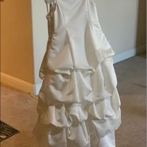 FLOWER GIRL DRESSES with Satin Spaghetti Strap